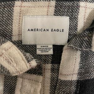 American eagle cropped flannel